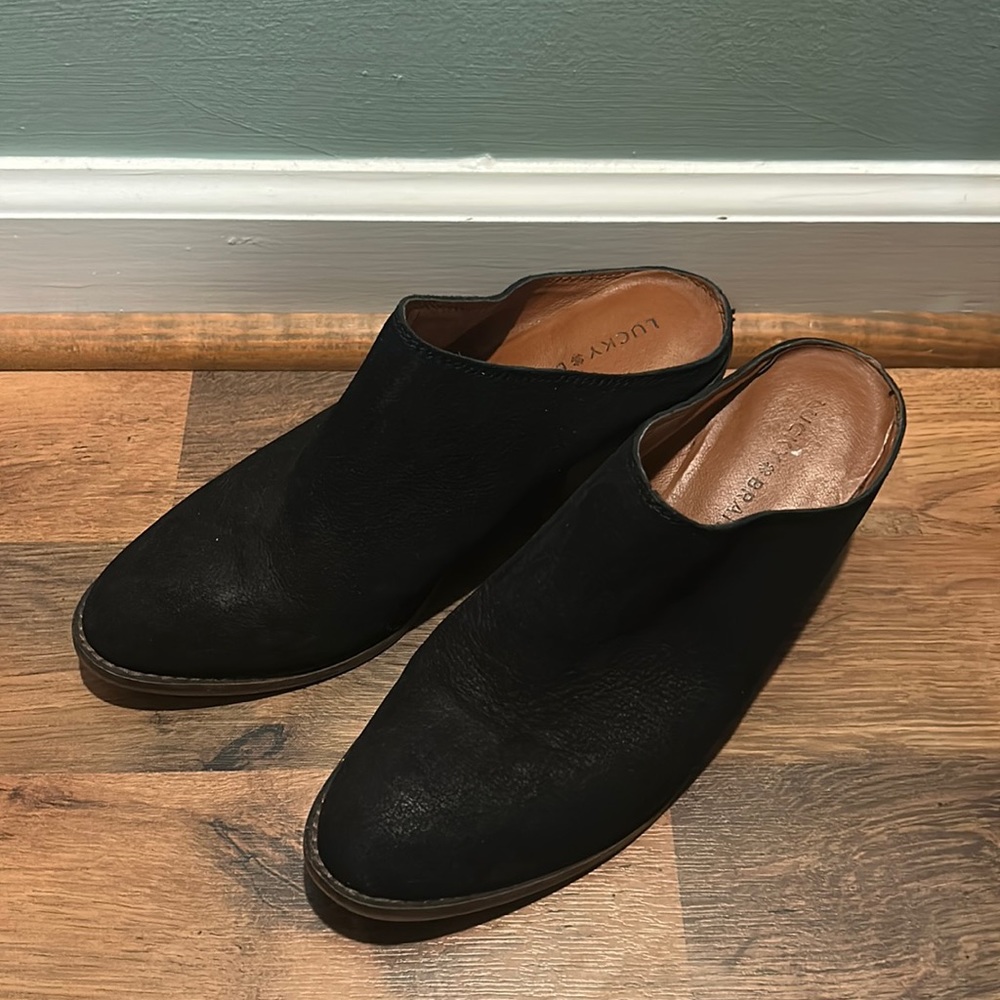 Lucky Brand 8.5 mules black